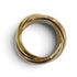 Vendome Louis Cartier Band Ring 18K Tricolor Gold