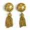 CC Logo Clip-On Earrings Metal Gold-Tone Metal