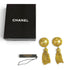 CC Logo Clip-On Earrings Metal Gold-Tone Metal