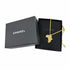 CC Logo Pendant Necklace Gold-Tone Metal