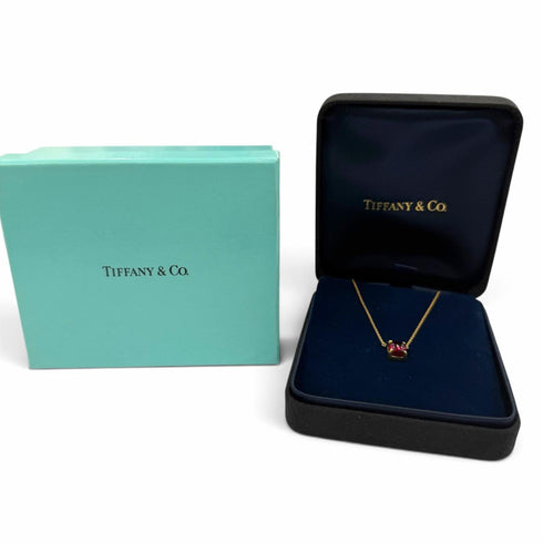 Pendant Necklace 18K Yellow Gold With Pink Tourmaline