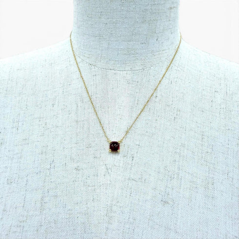 Pendant Necklace 18K Yellow Gold With Pink Tourmaline
