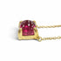 Pendant Necklace 18K Yellow Gold With Pink Tourmaline