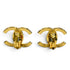 CC Logo Clip-On Earrings Metal Gold-Tone Metal