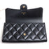 CC Gusset Classic Flap Wallet Quilted Caviar Long
