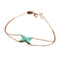Bracelet 18K Rose Gold with Diamond and Turquoise