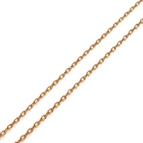 Pendant Necklace 18K Rose Gold with Diamond and Turquoise