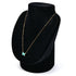 Pendant Necklace 18K Rose Gold with Diamond and Turquoise