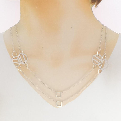 Paloma Zellige Pendant Necklace Sterling Silver