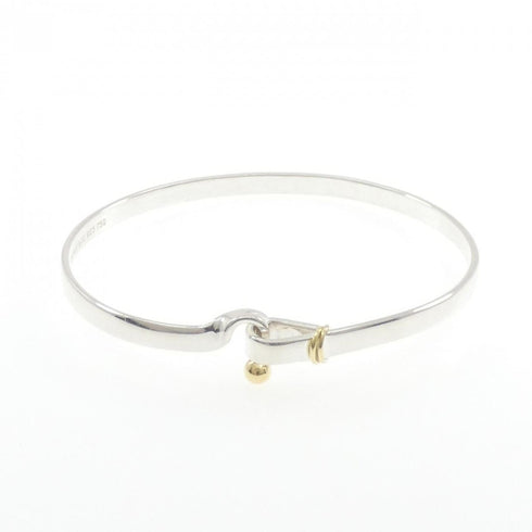 Hook And Eye Bracelet Sterling Silver and 18K Yellow Gold