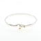 Hook And Eye Bracelet Sterling Silver and 18K Yellow Gold