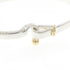 Hook And Eye Bracelet Sterling Silver and 18K Yellow Gold