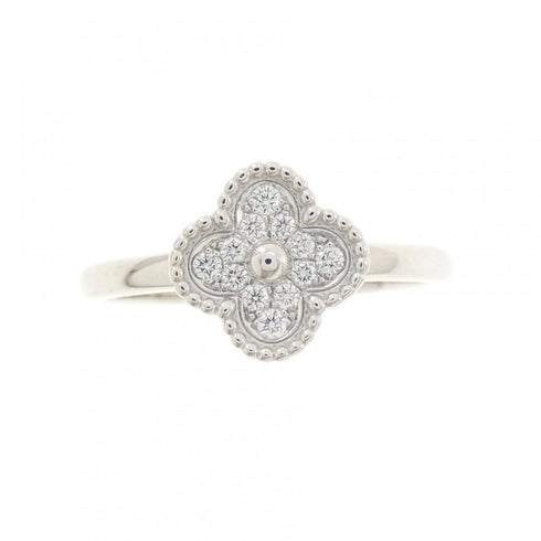 Sweet Alhambra Ring 18K White Gold