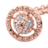 Kika Orb Pendant Necklace Gold and Rhinestone