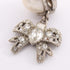 Pearl Earrings Metal and Rhinestone