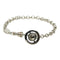 Orb Bracelet Metal With Rhinestone