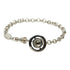 Orb Bracelet Metal With Rhinestone