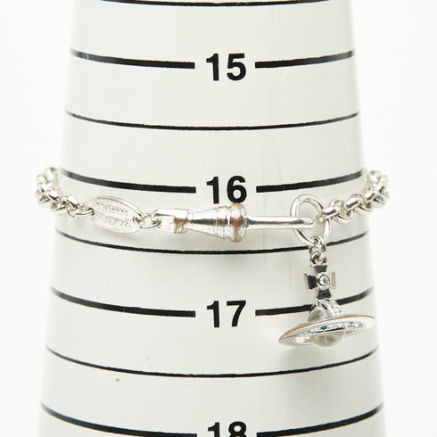 Orb Bracelet Metal With Rhinestone