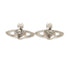 Rhinestone Earrings Brass and Rhinestone