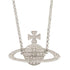 Pendant Necklace Rhinestone Silver