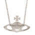 Pendant Necklace Rhinestone Silver