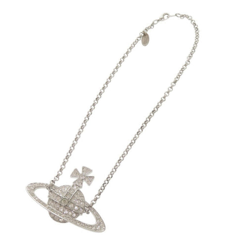 Pendant Necklace Rhinestone Silver