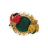 Ladybug Ring Brass Green Red Yellow