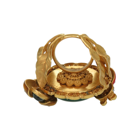 Ladybug Ring Brass Green Red Yellow