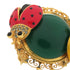 Ladybug Ring Brass Green Red Yellow