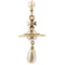 Orb Broken Pearl Pendant Necklace Gold