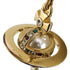 Orb Broken Pearl Pendant Necklace Gold