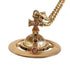 Pendant Necklace Pink Gold Metal