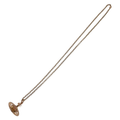 Pendant Necklace Pink Gold Metal