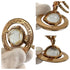 Pendant Necklace Pink Gold Metal