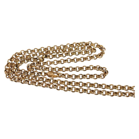 Pendant Necklace Pink Gold Metal