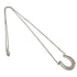 Vintage Horseshoe Pendant Necklace Sterling Silver