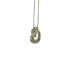 Pendant Necklace Sterling Silver and 18K Yellow Gold
