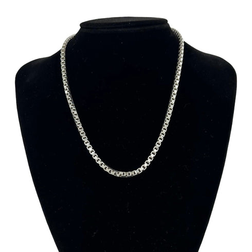 Venetian Pendant Necklace Sterling Silver