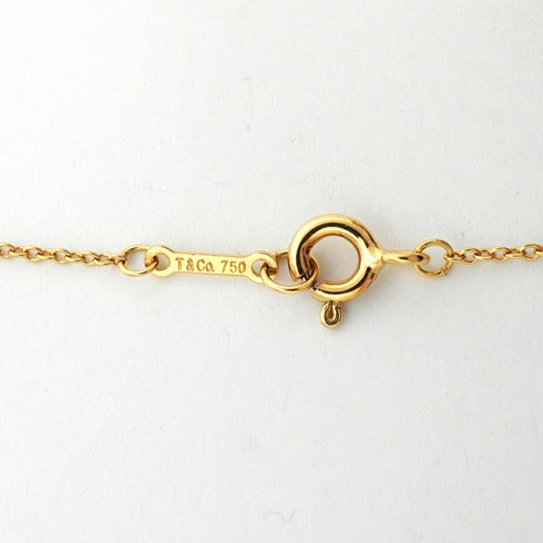 Double Loving Heart Pendant Necklace 18K Yellow Gold