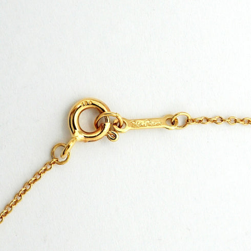 Double Loving Heart Pendant Necklace 18K Yellow Gold