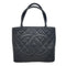 Medallion Tote Quilted Caviar