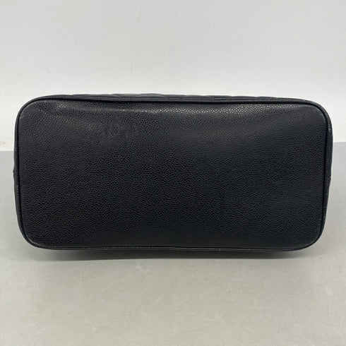 Medallion Tote Quilted Caviar