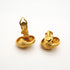 CC Logo Circle Clip-On Earrings Metal Gold-Tone Metal
