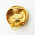 CC Logo Circle Clip-On Earrings Metal Gold-Tone Metal