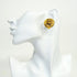 CC Logo Circle Clip-On Earrings Metal Gold-Tone Metal