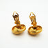 CC Logo Circle Clip-On Earrings Metal Gold-Tone Metal