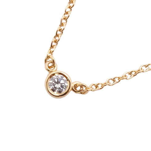 Elsa Peretti Diamonds By The Yard Pendant Necklace 18K Yellow Gold and Diamond