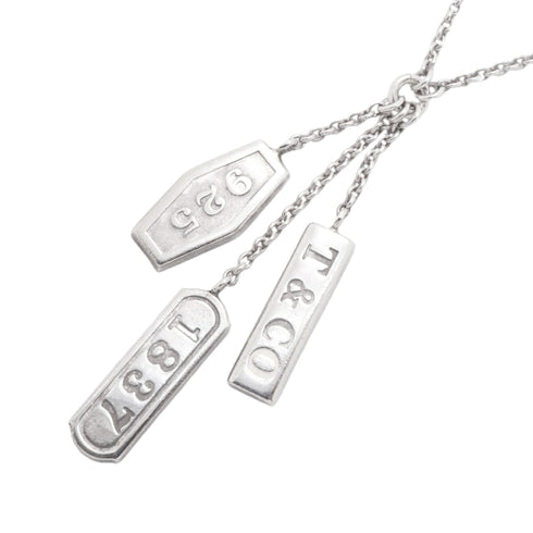 1837 Element Triple Tag Pendant Necklace Sterling Silver