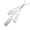 1837 Element Triple Tag Pendant Necklace Sterling Silver