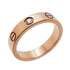 Love Ring 18K Rose Gold Mini with Diamond